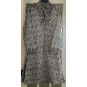 Manyavar sequin embellished wedding kurta size m38